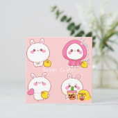 かわいいイースター シーズンカード (スタンド正面)