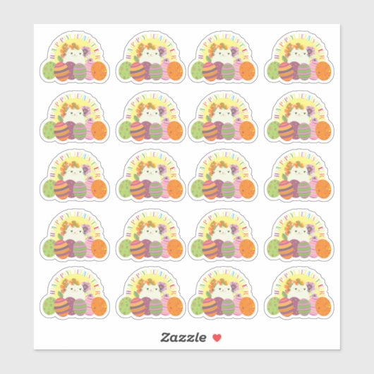 かわいいイースター シール (シート)