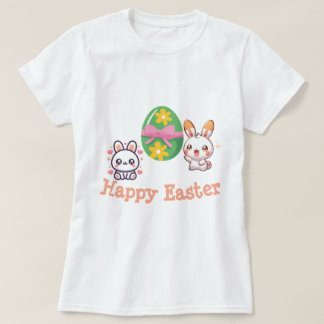 かわいいイースター バニーTシャツ Tシャツ