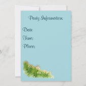 かわいいイースター・パーティーの招待状 招待状 (裏面)