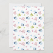 かわいいイースター・ブランチの卵の宝探し招待状 招待状 (裏面)