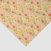 かわいいイースター/春の花のパターン 薄葉紙 (詳細)