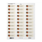 かわいいウィッチガールブラックキットンヴィンテージハロウィン ラベル (フルシート)