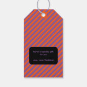 かわいいウィッチキャットハロウィーン ギフトタグ (裏面)