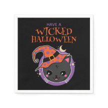 かわいいウィッチキャットハロウィーン