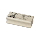 かわいいウィペットドッグ差出人住所 ラバースタンプ (スタンプ)