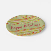 かわいいウィムシー水玉模様 ペーパープレート (アングル)