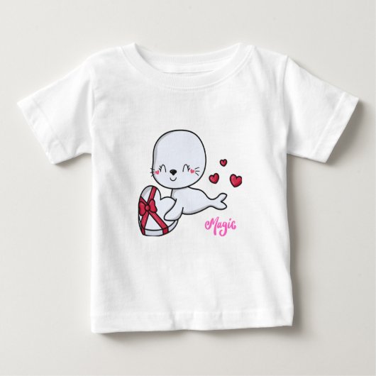 かわいいウィムシー – かわいいベビーTシャツデザイン ベビーTシャツ (正面)