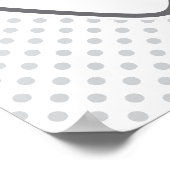 かわいいウィンキング幽霊ポスタープリント ポスター (角)