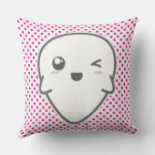 かわいいウィンキング幽霊装飾用クッション クッション (裏面)