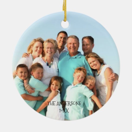 かわいいウィンキングRudolfトナカイ写真クリスマス セラミックオーナメント (裏面)