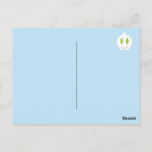 かわいいウィンタースノーバニー ポストカード (裏面)