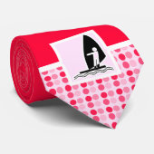 かわいいウィンドサーフィンをすること ネクタイ (ロール)