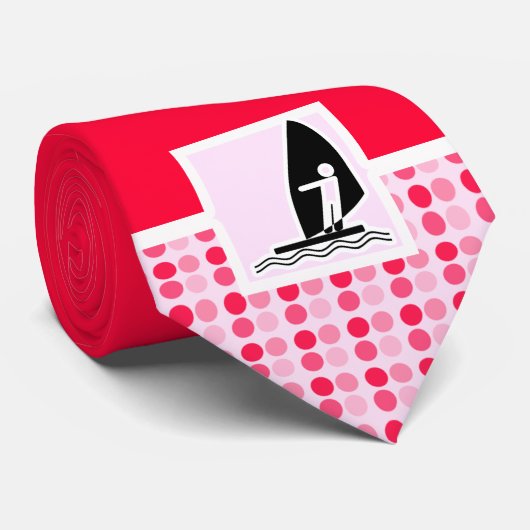 かわいいウィンドサーフィンをすること ネクタイ (ロール)