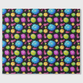 かわいいウイルス ラッピングペーパー (フラット)