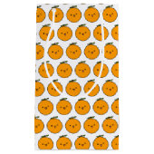 かわいいウインキングオレンジ スモールペーパーバッグ (正面)