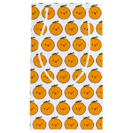 かわいいウインキングオレンジ スモールペーパーバッグ