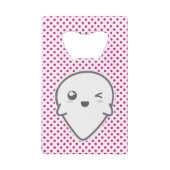 かわいいウインキング幽霊ボトルオープナー クレジットカード栓抜き (裏面)