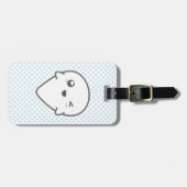 かわいいウインキング幽霊旅行荷物タグ ラゲッジタグ (正面横)
