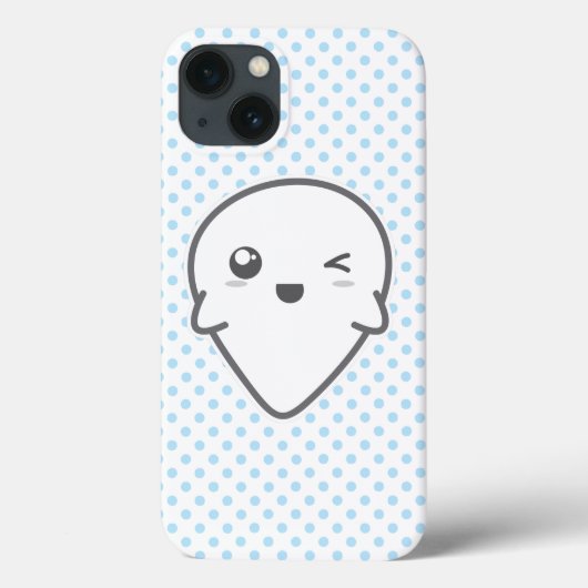 かわいいウインキング幽霊iPadケース Case-Mate iPhoneケース (裏面)