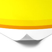 かわいいウインクスマイリーフェイス ポスター (角)