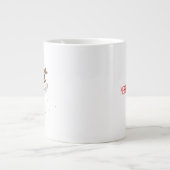  かわいいウインクルドルフ・トナカイ クリスマス ジャンボコーヒーマグカップ (正面)