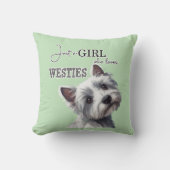 かわいいウェスティアートを愛する少女へ|過去記事 クッション (正面)