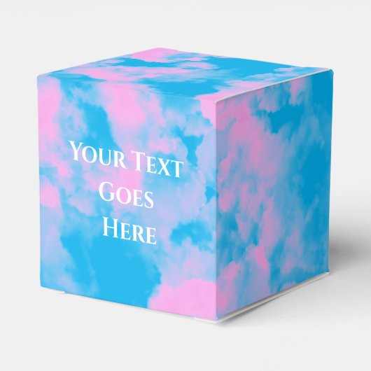 かわいいウェディングケーキのギフトボックス フェイバーボックス (裏面サイド)