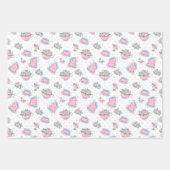 かわいいウェディングシャワー ラッピングペーパーシート (正面3)