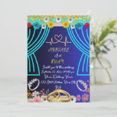 かわいいウェディング招待状 招待状 (スタンド正面)