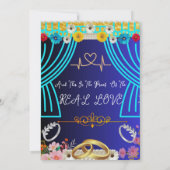 かわいいウェディング招待状 招待状 (裏面)