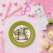 かわいいウェルカムガーデンパーティー格言 ペーパープレート (パーティー)