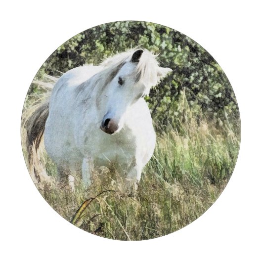 かわいいウェルシュマウンテンポニー カッティングボード (正面)