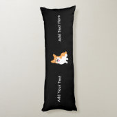 かわいいウェールズのペンブロークのコーギーの子犬 ボディピロー (裏面 (縦))