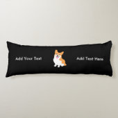 かわいいウェールズのペンブロークのコーギーの子犬 ボディピロー (正面)