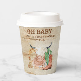 かわいいウエスタンバンビーボーイカウボーイテーマ 紙コップ