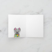 かわいいウエストハイランドテリアのグリーティングカード カード (内部)