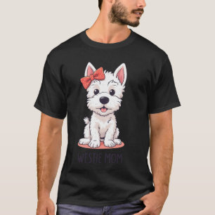 かわいいウエストハイランドホワイトテリアの母 Tシャツ