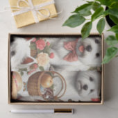 かわいいウエストハイランドホワイトテリアシームレス 薄葉紙 (ギフト)