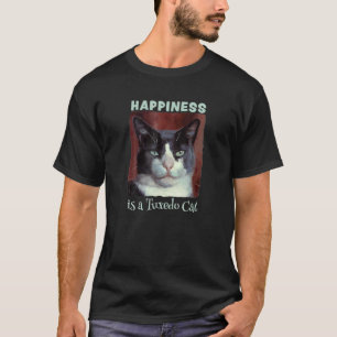 かわいいウエディング猫 幸せはウエディング猫 Tシャツ