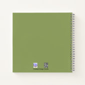 かわいいウォッチングバーンスワローバードウォッチングノート ノートブック (裏面)