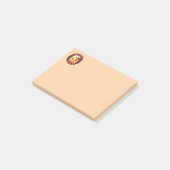 かわいいウォーターカラーハリネズミ動物&花 ポストイット (アングル)