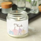 かわいいウォーターカラーパステルパンプキ与えン感謝していス ラウンドシール