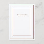 かわいいウォーターカラーベアシンプルサンキューカード サンキューカード (裏面)