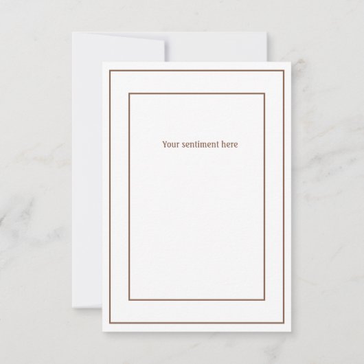 かわいいウォーターカラーベアシンプルサンキューカード サンキューカード (裏面)