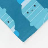 かわいいウォーターボトル フリースブランケット (角)