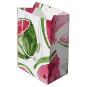 かわいいウオーターカラースイカ ミディアムペーパーバッグ (裏面アングル)