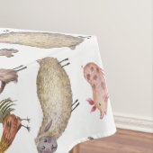 かわいいウオーターカラーファーム納屋の動物パターン テーブルクロス (インサイチュ)