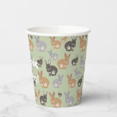 かわいいウサギΧριστός Ανέστη!ギリシャ正統イースター 紙コップ (左)