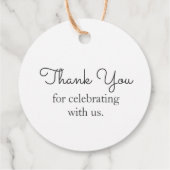 かわいいウサギありがとう フェイバータグ (裏面)